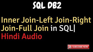 IBM DB2 Joins - (Inner, Left,Right, Full outer join)