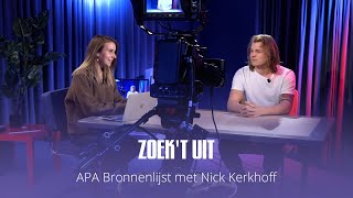 Download Lagu Zoek 't Uit - APA Bronnenlijst (met Nick Kerkhoff) MP3 Download Lagu Zoek 't Uit - APA Bronnenlijst (met Nick Kerkhoff) MP3