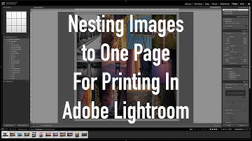 Using Adobe Lightroom to Print Several Photos on One Page