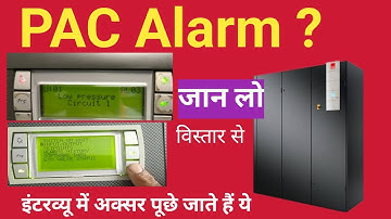 ▶️PAC in Alarm || Alarm in PAC || CRAC unit alarm || alarm in CRAC unit