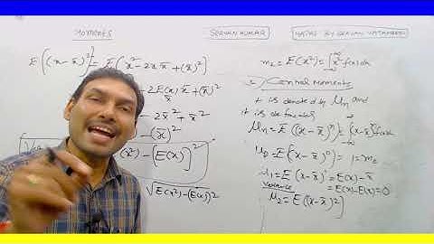 MOMENTS in telugu moment about origin and moment about mean, variance definition
