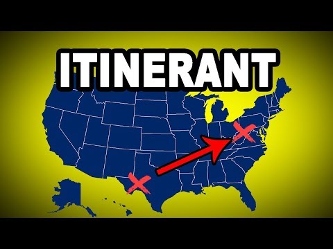 Learn English Words: ITINERANT - Meaning, Vocabulary with Pictures and Examples