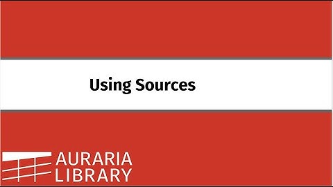 Using Sources