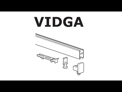 HOW TO INSTALL IKEA VIDGA RAIL: SINGLE TRACK
