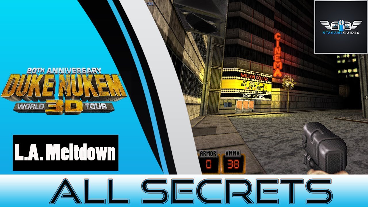 Duke Nukem 3D: 20th Anniversary World Tour - Episode 1: L.A. Meltdown - All Secrets