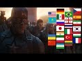 "AVENGERS ASSEMBLE" in different languages