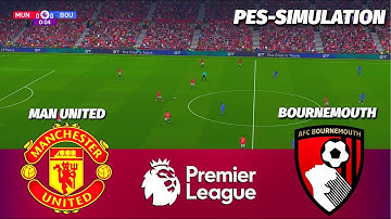 LIVE 🔴| Manchester United vs AFC Bournemouth - Premier League 2025 | PES 21 Simulation
