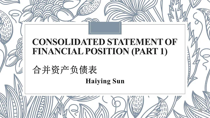 Consolidated Financial Statements Part 1