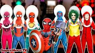 TEAM SPIDER-MAN VS Bad Guy JOKER || KID SPIDER MAN Kill Skibidi Toilet, Rescue ALL Superhero + MORE