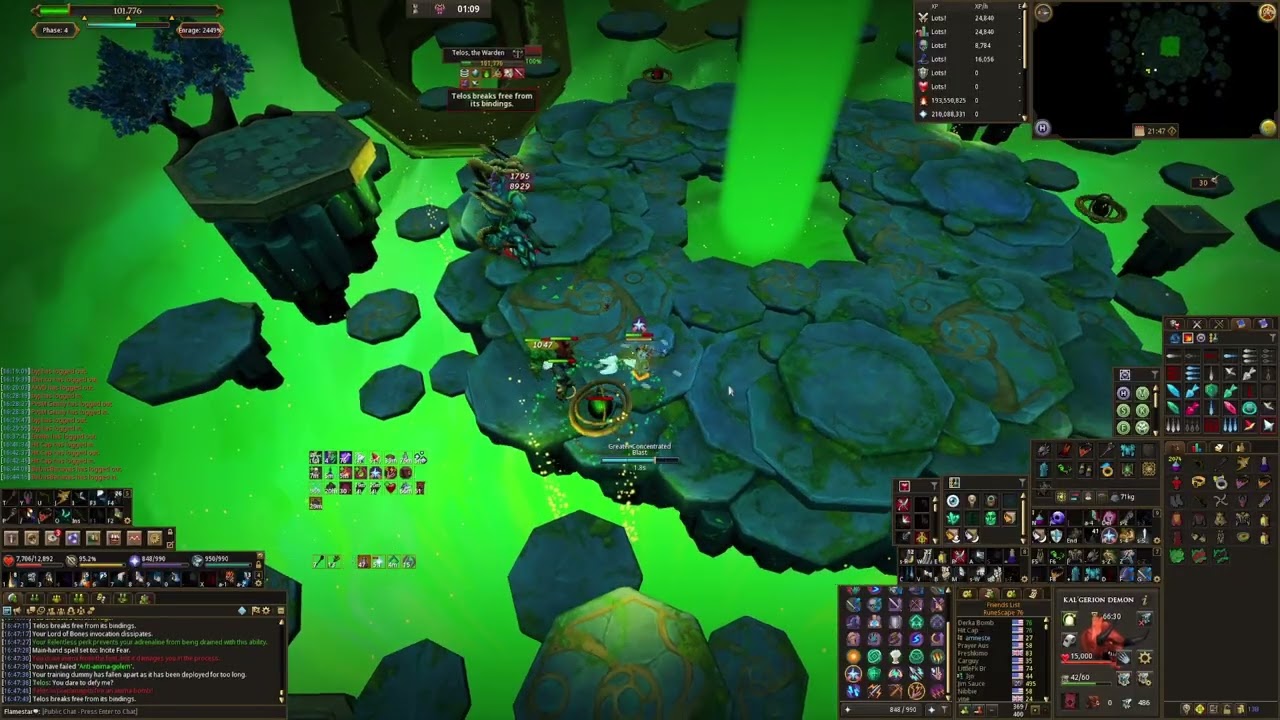 2:12.6 melee/mage telos