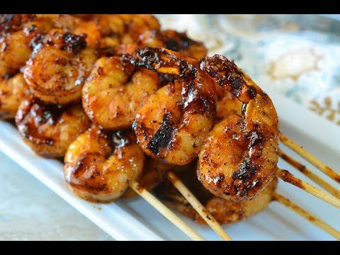 Boozy Java Grilled Shrimp Skewers