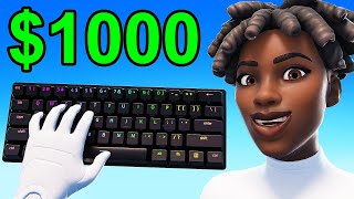 I Used The Most EXPENSIVE Keyboard In Fortnite Ranked...