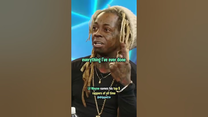 Lil Wayne Names His Top 5 Rappers of All Time 💯