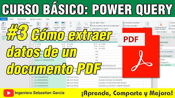 Cómo extraer datos de un documento PDF a Excel con Power Query