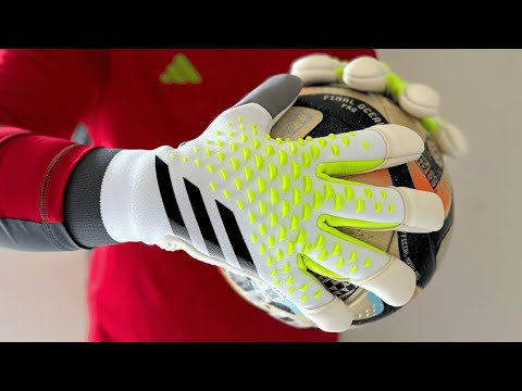 adidas Predator Pro GK glove - white/lucid lemon