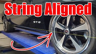 How to String Align your car for Toe Adjustment, front or rear  String Alignment