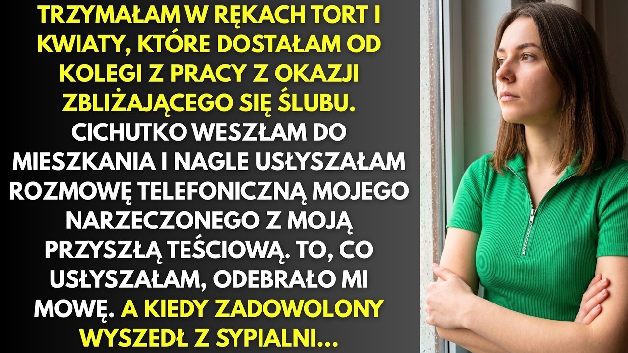 Siedziałam w korytarzu z jego ulubionym ciastem w dłoniach, gdy usłyszałam przez drzwi sypialni: „Michał, po ślubie musisz ją przekonać, żeby przepisała część mieszkania na twoje nazwisko. Ona ci...