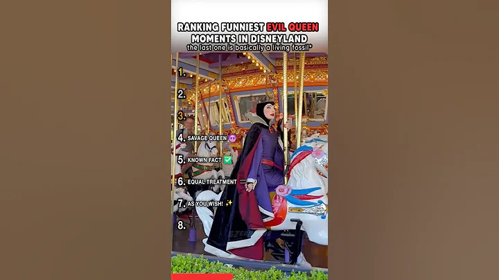 Top Funniest Evil Queen Moments In Disneyland #shorts #usa #disney