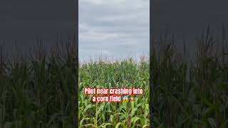 Cessna pilot near crashing into a corn field! 😱💀💥#aviation #avgeeks