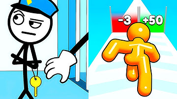 Thief Puzzle vs Tall Man Run 🐉🔥 Max Level Gameplay Walkthrough Android iOS M8Z5