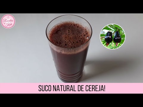 SUCO DE CEREJA - Saudável e com muitos benefícios para sua saúde! | Receitas Práticas Da Kah. 💗