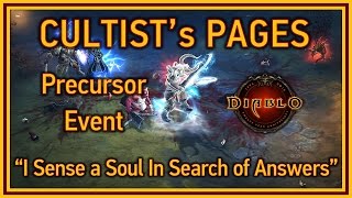Diablo 3 - Cultist's Pages achievement (I sense a soul in search of answers) - Darkening of Tristram