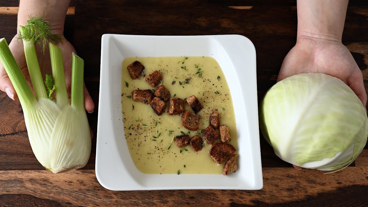 Diese gesunde Suppe mit Weißkohl und Fenchel ist wie Medizin für meinen Magen