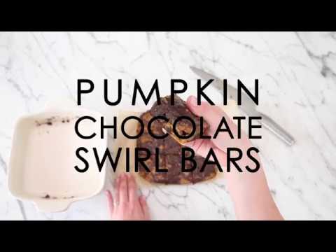 Pumpkin Chocolate Swirl Bars - YouTube
