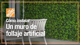 Cómo instalar un muro de follaje artificial | Jardinería | The Home Depot  Mx - thptnganamst.edu.vn