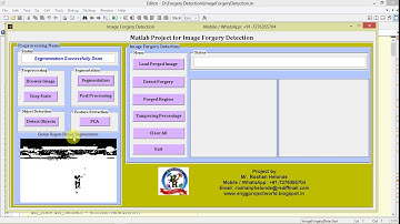 Image Forgery Detection Matlab Project Code || IEEE Based Project