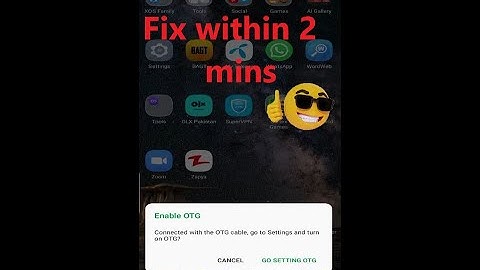 [OTG] How to fix OTG problem | Connected to other devices successfully problem