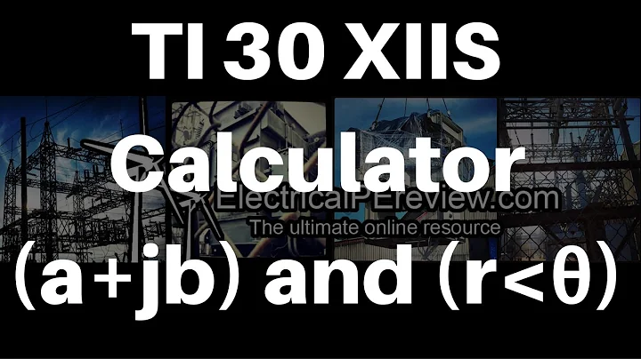 Calculator TI30XIIS Rectagular, Polar, Complex Numbers Example NCEES Electrical PE
