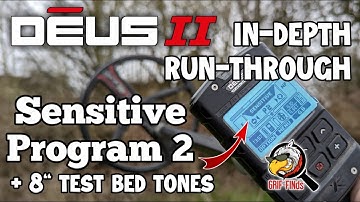 XP Deus II (2) In-depth run-through of the Sensitive Program (2), Plus test bed - Metal Detecting UK