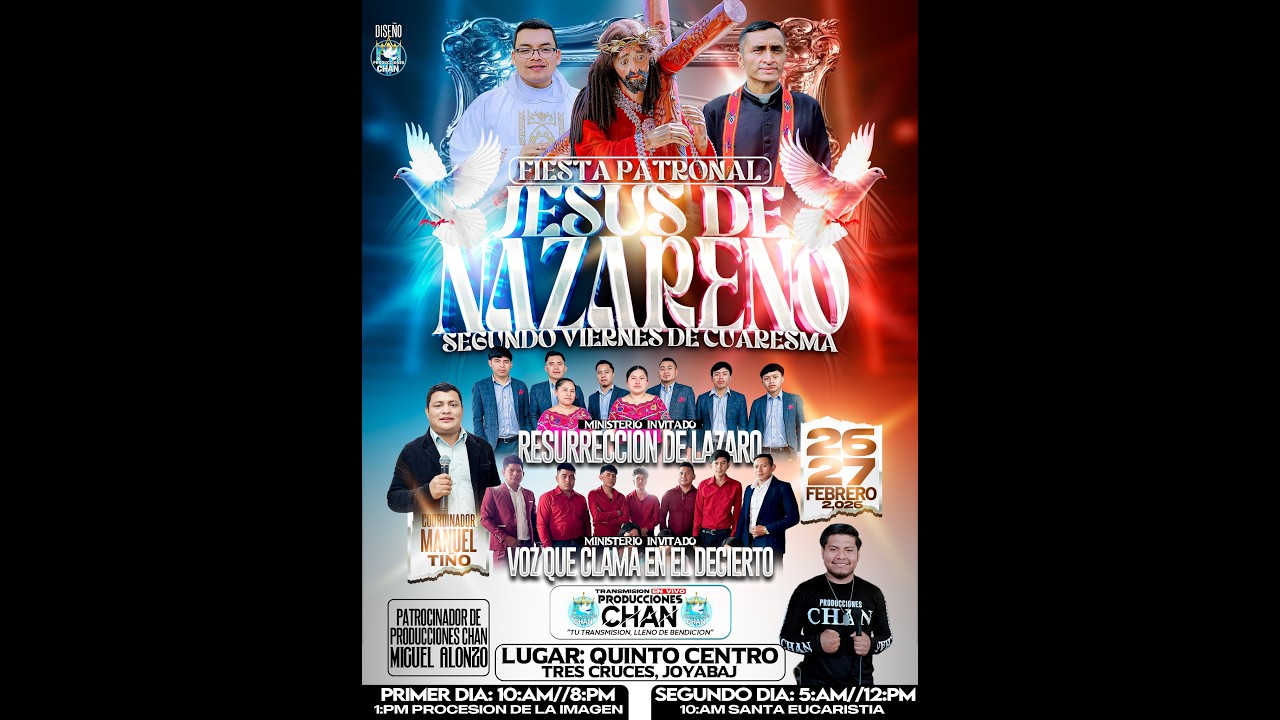 Primer Dia Fiesta Patronal En Honor Al Patrono Jesús De Nazareno Desde_Quinto_Centro_Tres_Cruces