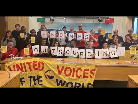 Great Ormond Street Hospital strikers speak to Parliament about ending NHS outsourcing