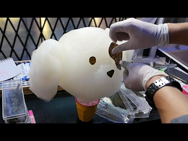 Cotton Candy Art - Big Hero 6 Baymax and Spotted Dog | Travel Thirsty