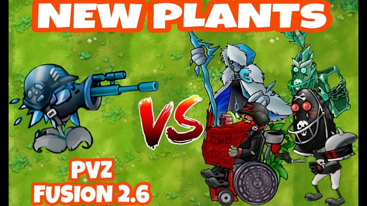 PVZ Fusion 2.6 Challenge New Plants - ICE DOOM SNIPER PEA VS All ...