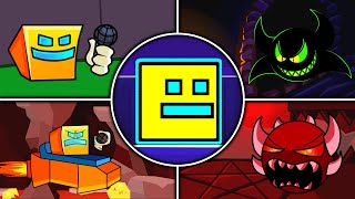 All Geometry Dash Phases - Friday Night Funkin Vs Geometry Dash