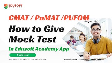 How to Give Mock Test | CMAT / PUFOM / PuMAT  Preparation Classes in Nepal -  2082 | @EdusoftCMAT