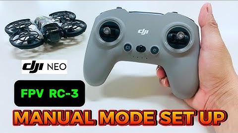 DJI NEO + DJI FPV RC 3 - Manual Mode Activation (SET UP/ BIND) #djineo