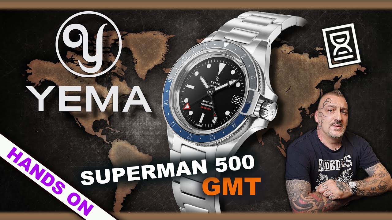 Yema Superman 500 GMT il confronto tra 39mm