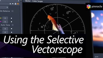 Pinnacle Studio Color Grading with Selective Vectorscope