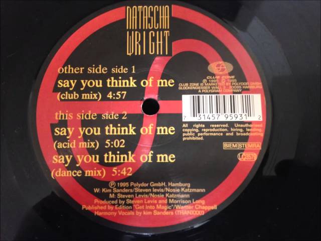 Natascha Wright - Say You Think Of Me