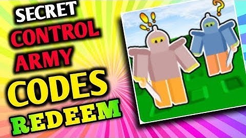 Control Army! ⚔️ 💬All New Codes Secret💬#1