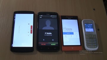 Incoming call at the Same Time  HTC One X+HTC 8S +Google Nexus 5  Ubuntu Touch+1200M