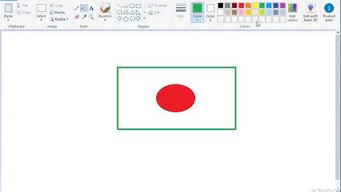 Draw Bangladesh National Flag in Computer step by step