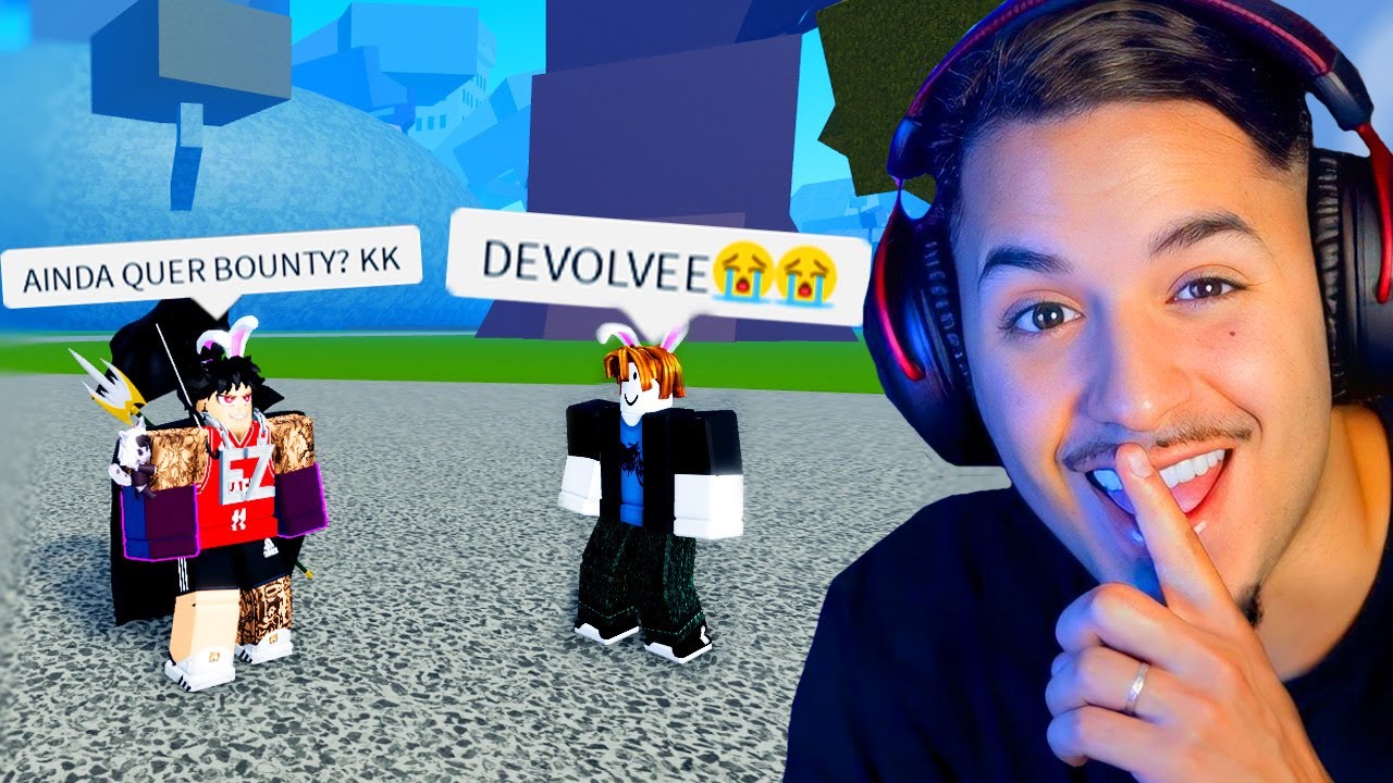 FINGI DOAR BOUNTY pra pegar os DOADOS do Blox fruits 😂😂