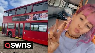 UK woman buys DOUBLE DECKER BUS and is converting it into a HOME | SWNS