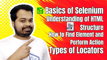 Basics of Selenium for Beginners | Types of Locators in Selenium | Locators in Selenium Part 1