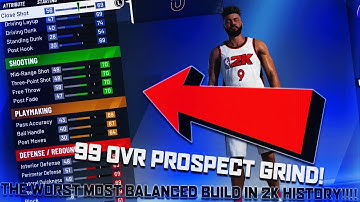 NBA2K20 - 99 OVR PROSPECT The WORST And MOST BALANCED Build EVER!